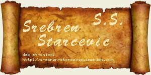 Srebren Starčević vizit kartica
